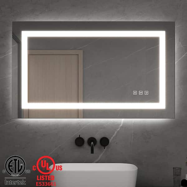 Rectangle LED Mirror TOOLKISS Shape: Rectangle, Size: 24 x 40