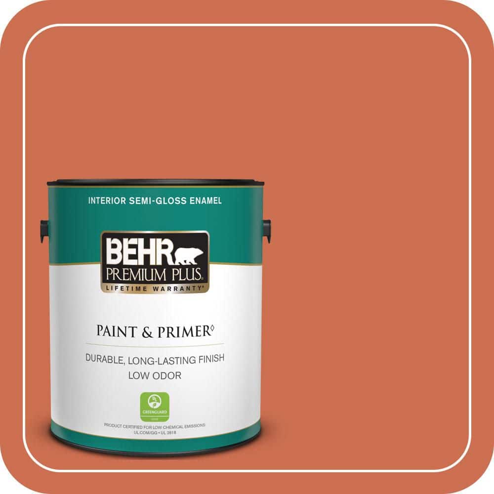 1 gal. #M180-6 Tiki Torch Semi-Gloss Enamel Low Odor Interior Paint & Primer price history on PriceWatchPro