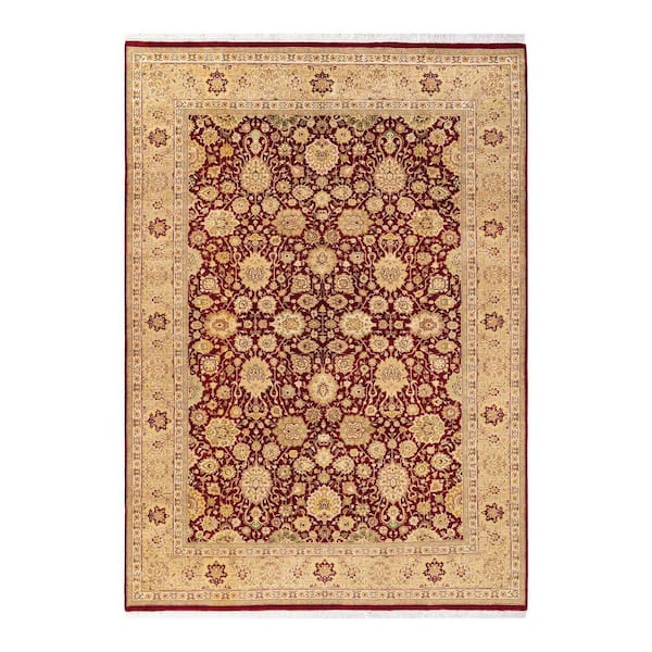 Solo Rugs Mogul One-of-a-Kind Traditional Red 6 ft. 2 in. x 8 ft. 8 in. Oriental Area Rug