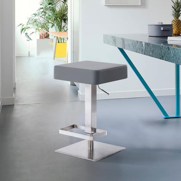 Brushed stainless steel clearance swivel bar stools