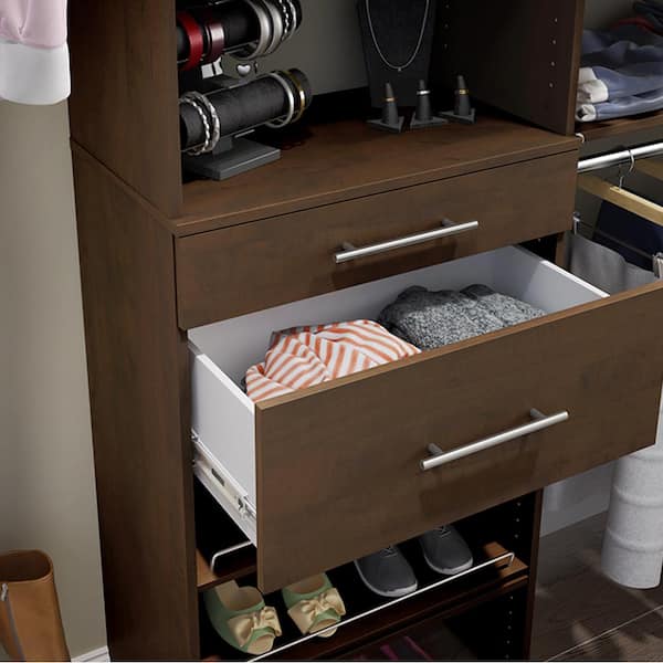 Style+ 10 in. x 25 in. Chocolate Modern Drawer Kit for 25 in. W Style+ Tower