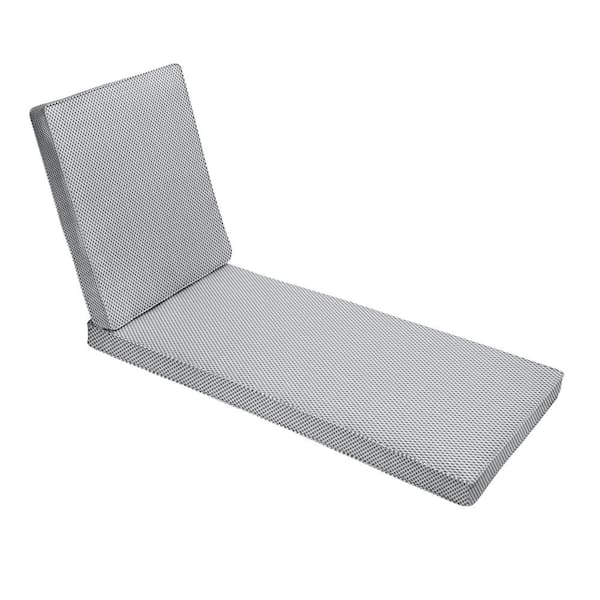 SORRA HOME 78 x 21 x 3 Outdoor Chaise Lounge Cushion in Sunbrella
