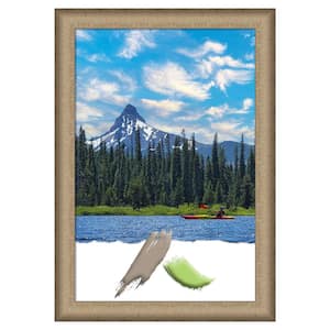 Elegant Brushed Bronze Picture Frame Opening Size 24 in. x 36 in.
