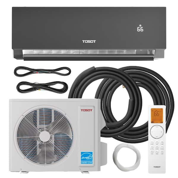 12K BTU 24.5 SEER2 Ductless Inverter Mini-Split Air Conditioner and Heat WiFi Support ERV System Add-On 110-120V Aoraki