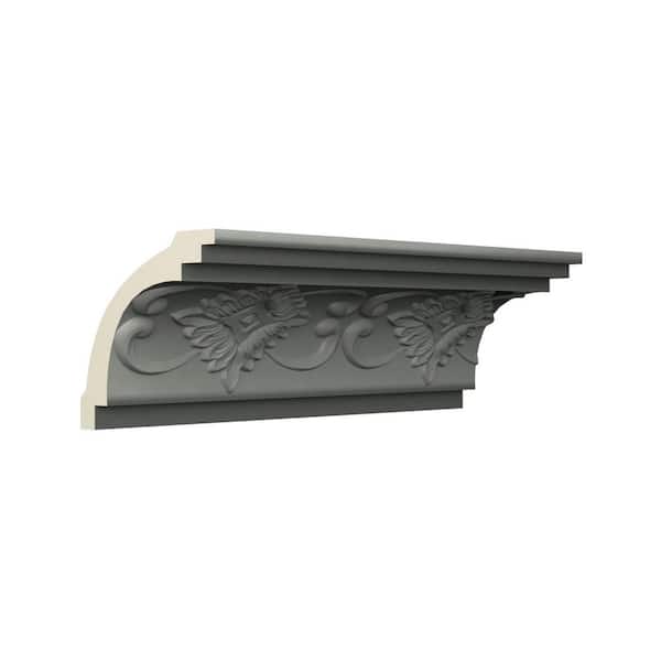 Ekena Millwork Terrel 3.125 in. D x 4.5 in. W x 96 in. L Polyurethane Crown Moulding