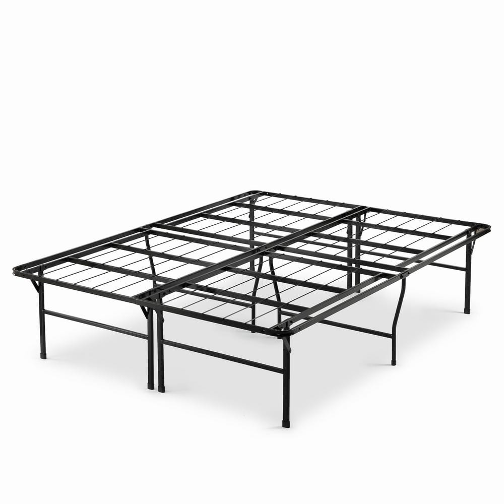 Zinus Casey Premium 18 in. Queen Metal Smartbase Bed Frame with Easy