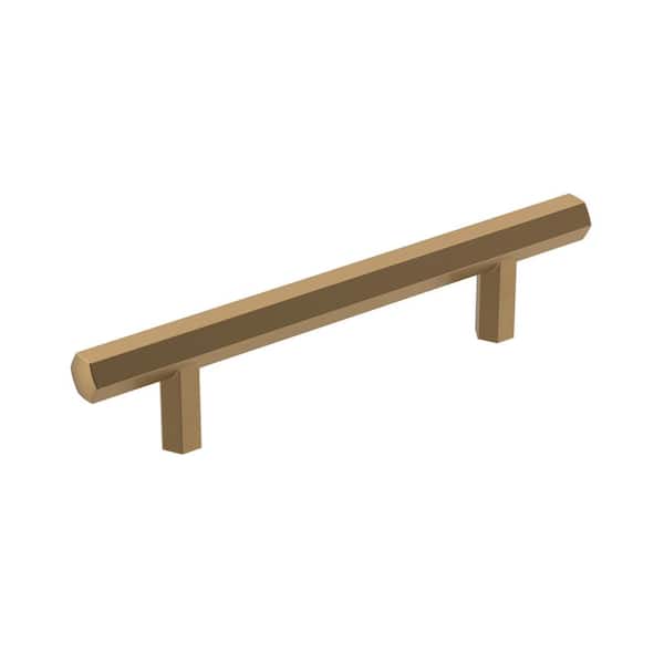 Caliber 3-3/4 in. (96mm) Modern Champagne Bronze Bar Cabinet Pull