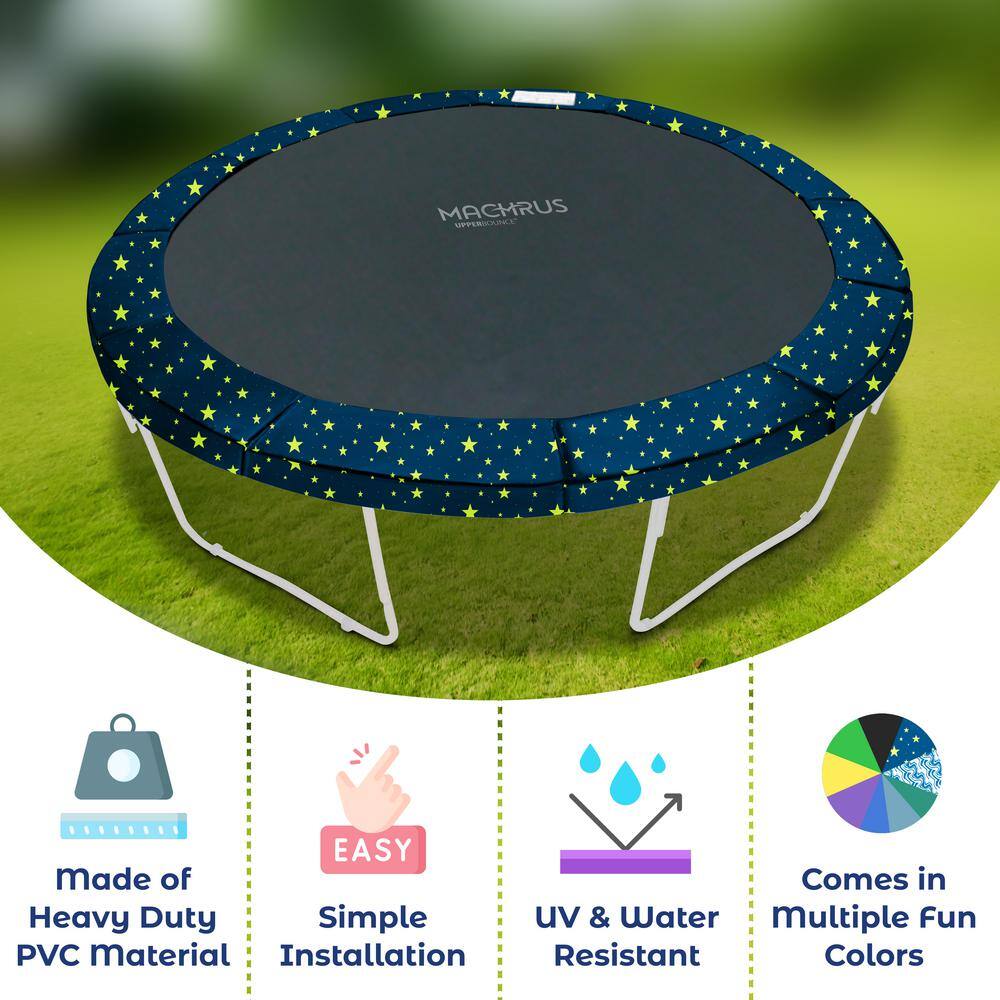 Starry Night 9' Round Trampoline Safety Pad with Foam
