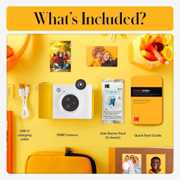 Kodak Smile Plus Wireless 2x3 Digital Instant Print Camera with