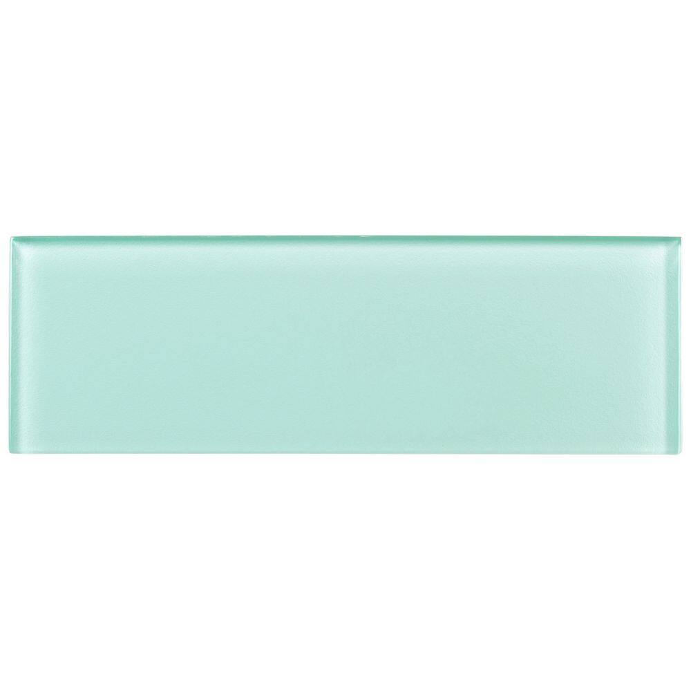 Enchant-Elle 4" x 12" Matte Blue Glass Subway Tile