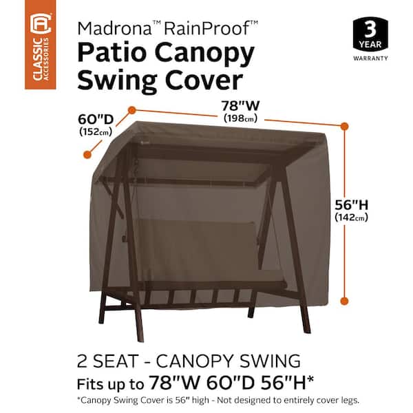 Patio Canopy Swing Cover, Veranda Patio Canopy Swing Furniture Storage Cover