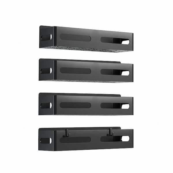 4 Pack Magnetic Spice Rack Organizer for Refrigerator with 4 Hooks, Moveable Fridge Shelf for Kitchen and Oven