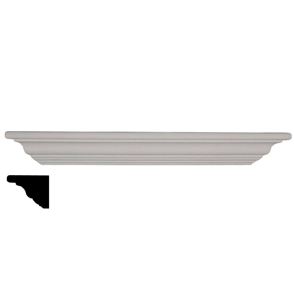 22.875'' White Classic Urethane Corner Shelf
