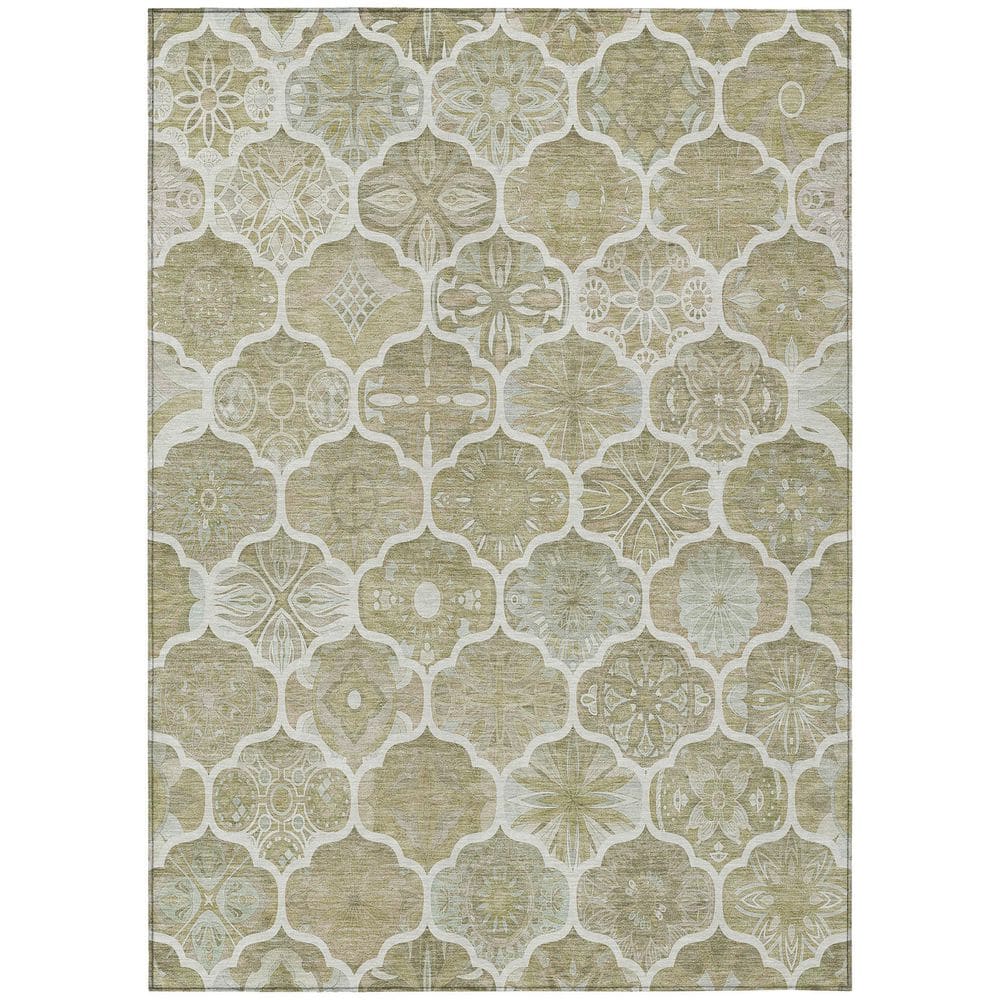 Chantille Machine Washable Indoor/Outdoor Abstract ACN2878 Taupe 9 ft. x 12 ft. Area Rug price history on PriceWatchPro