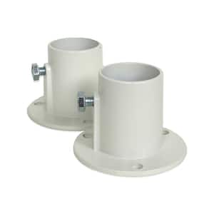 Aluminum Deck Flanges for Above Ground Pool Ladder (2-Piece)