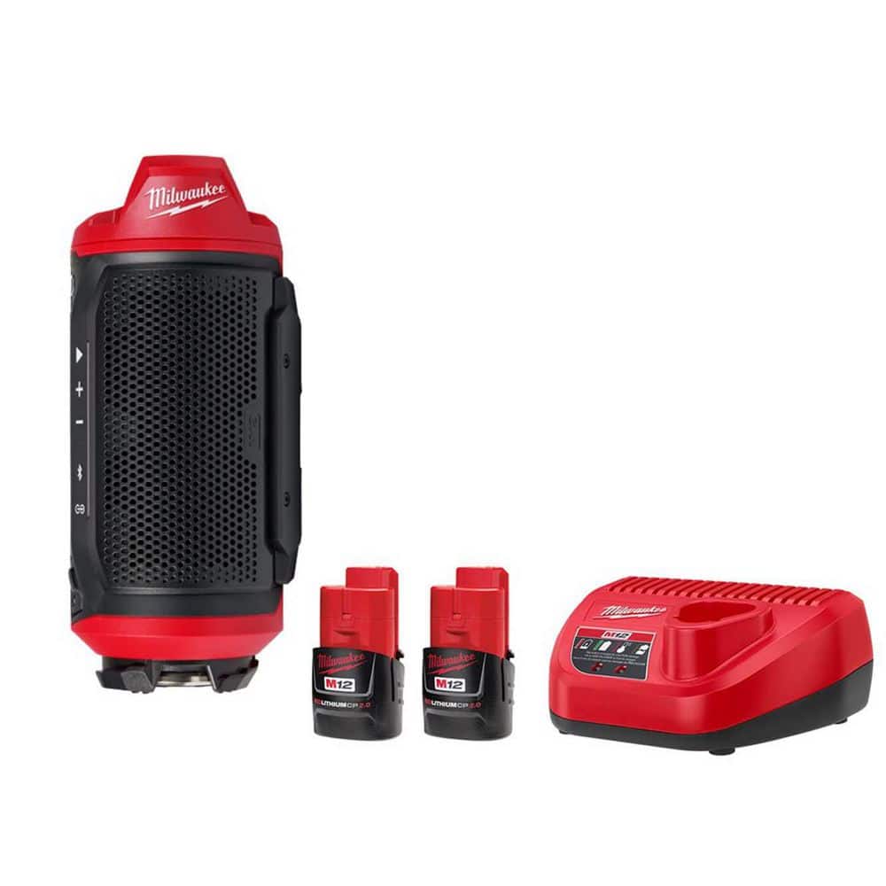 Milwaukee M12 ワイヤレススピーカー Milwaukee M12 12-Volt Lithium-Ion Cordless Bluetooth Jobsite