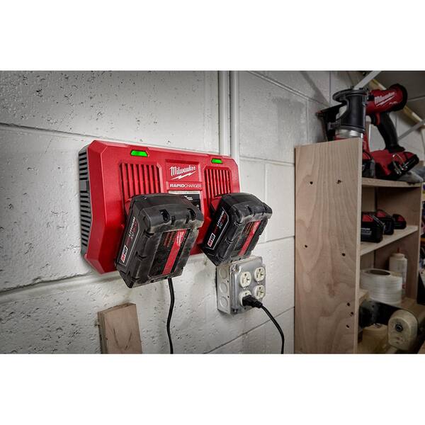 Milwaukee M18 18-Volt Lithium-Ion Starter Kit with Two 5.0 Ah Battery Packs and Dual Bay Rapid Charger