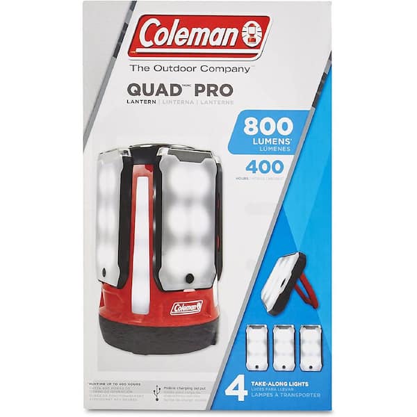 Coleman 800 Lumens Quad Pro LED Lantern 2000030727 - The Home Depot