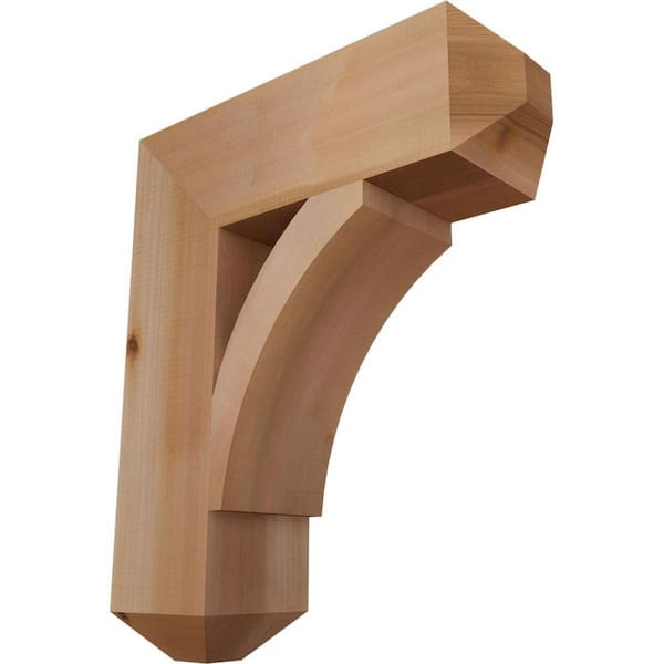 Ekena Millwork 5.5 in. x 24 in. x 20 in. Western Red Cedar Thorton Craftsman Smooth Bracket