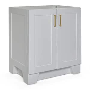 Taylor 30 in. W x 21.5 in. D x 34.5 in. H Freestanding Bath Vanity Cabinet Only in Grey