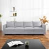 MAYKOOSHContemporary4-PieceUpholsteredSectionalSofaBed-GrayLinen-SofaCouchforLivingRoom/Office64549MK-TheHomeDepot