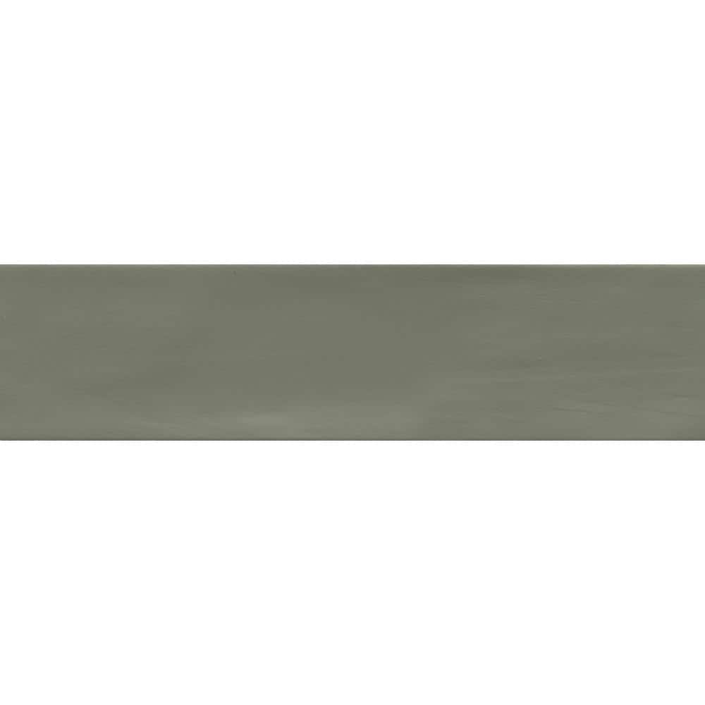Hues Kale 2.56 in. x 10.24 in. Matte Ceramic Floor and Wall Tile (5.46 sq. 