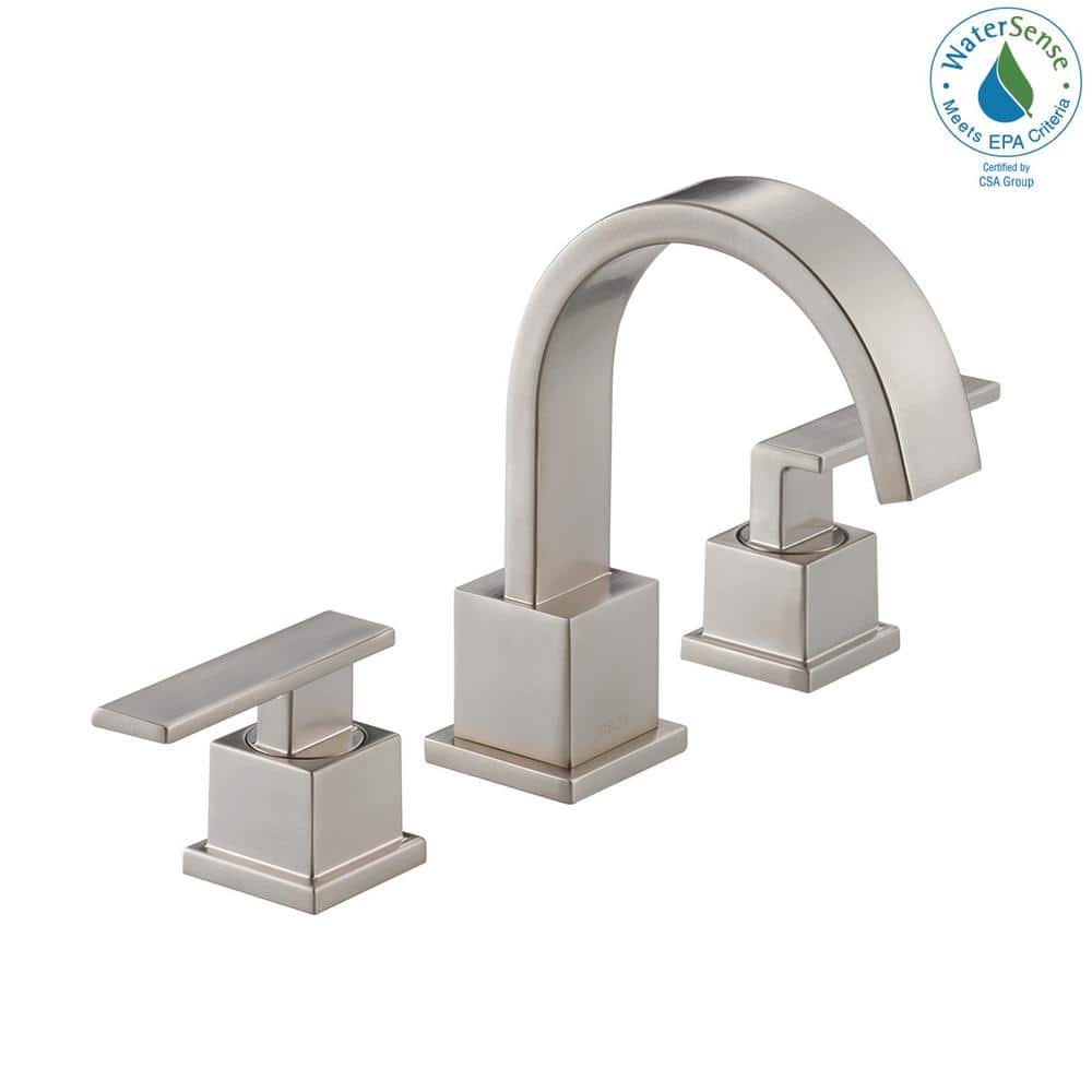 Delta Vero 6-16" Widespread Stainless Steel Bathroom Faucet
