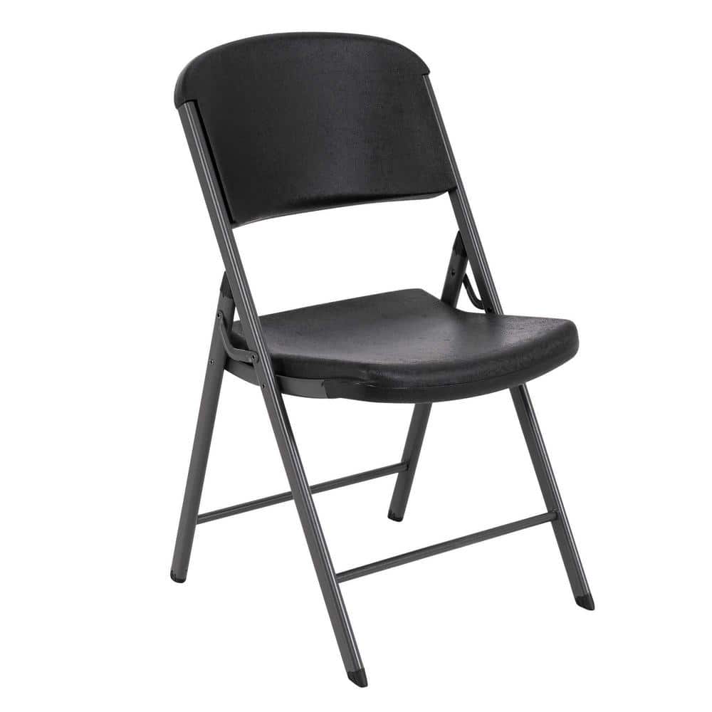 Lifetime Black Commercial Grade Folding Chairs, 4 Pack