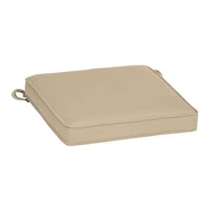 Oasis 19 in. x 19 in. Square Outdoor Seat Cushion in Desert Tan