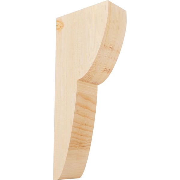 Ekena Millwork 5-1/2 in. x 12 in. x 28 in. Douglas Fir Crestline Smooth Corbel