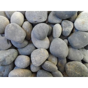Rock Ranch 0.50 cu. ft. 40 lbs. 1/2 in. to 1 in. Black Mexican Beach Pebble (40-Bag 20 cu. ft. 1600 lbs. Pallet)