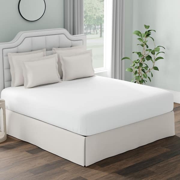 TEMPUR-PEDIC FRESH & CLEAN Mattress Protector QUEEN 60”X80” Waterproof cheapest White NEW