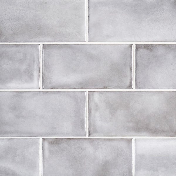 Gris Rustico 3 in. x 6 in. Glossy Textured Ceramic Wall Tile (0.125 sq. ft. /Each)