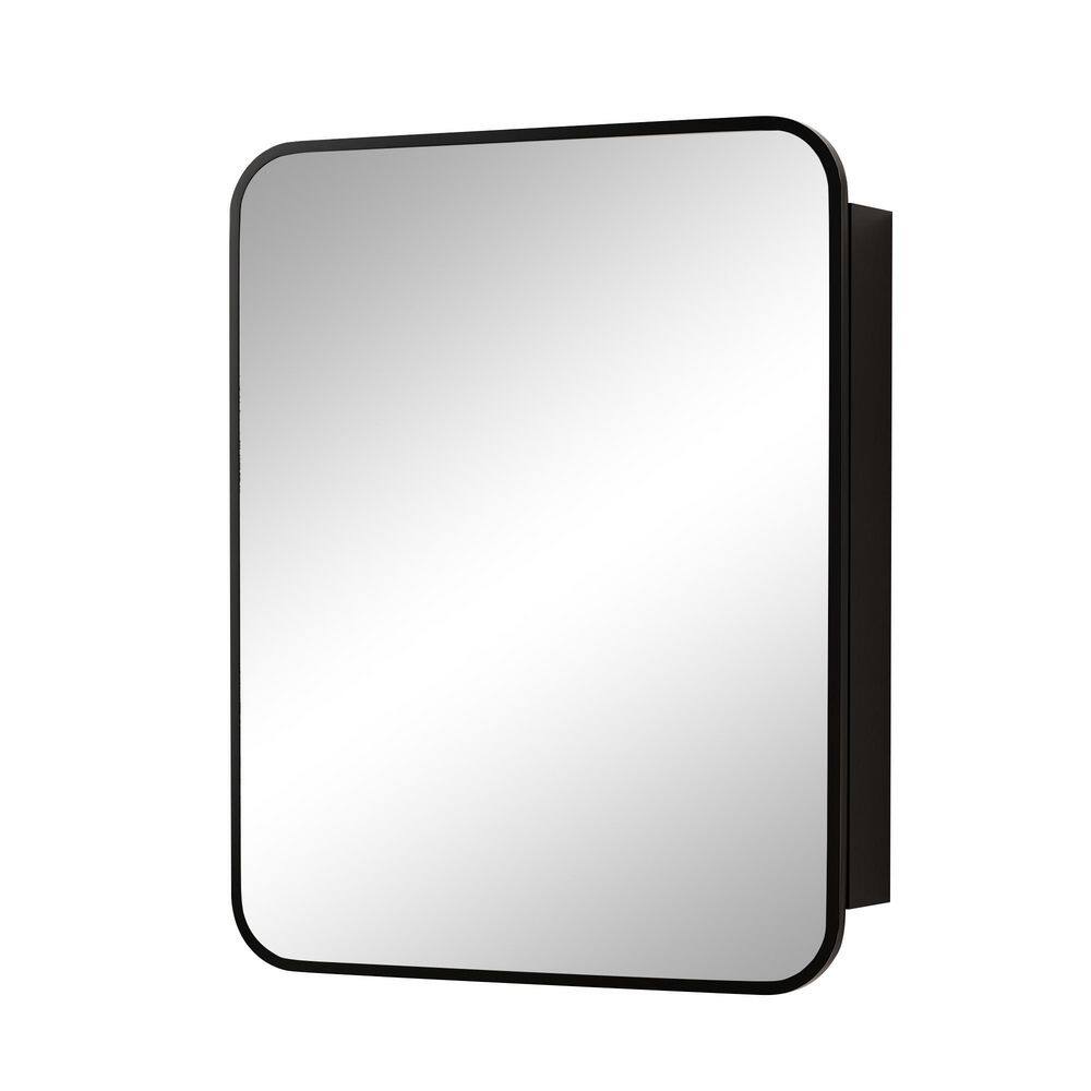 Leva 20 in. W x 26 in. H Rectangular Medicine Cabinet with Mirror, Adjustable Glass Shelves, Reversible Installation price history on PriceWatchPro