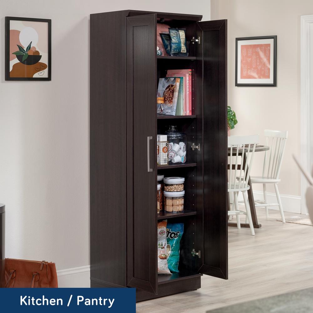 Dakota Oak Tall Storage Cabinet with Adjustable Shelving