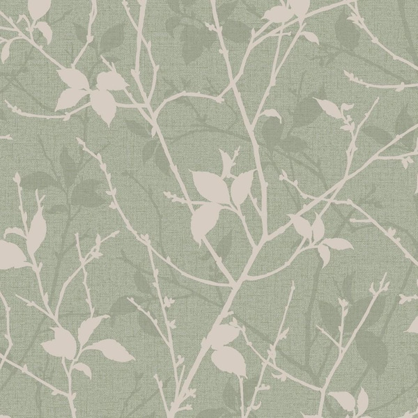 Graham & Brown Boutique Belle Sage Green Wallpaper Sample