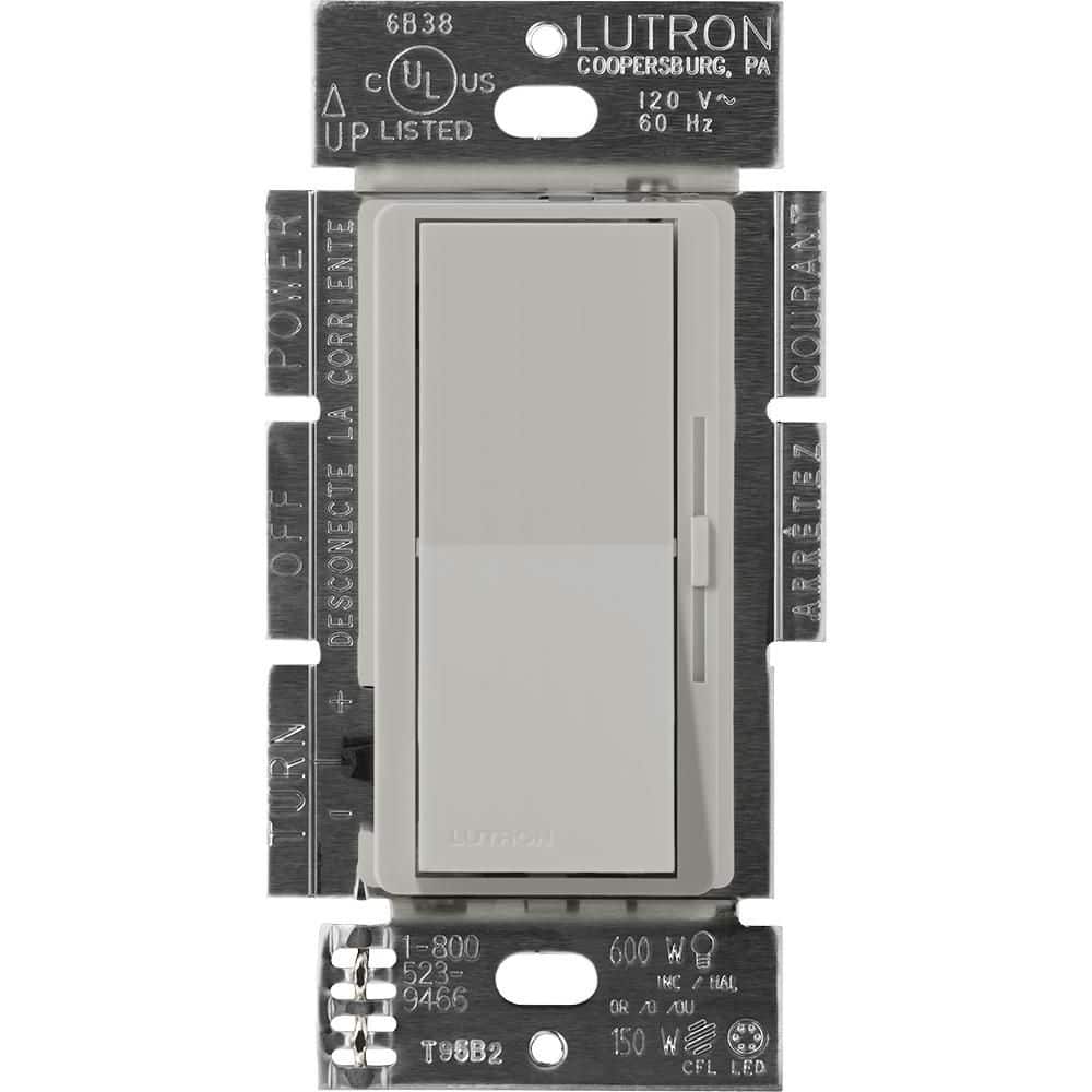 Gray Diva Dimmer Switch for Magnetic Low Voltage, 800-Watt, Single-Pole/3-Way, Pebble (DVSCLV-103P-PB) price history on PriceWatchPro