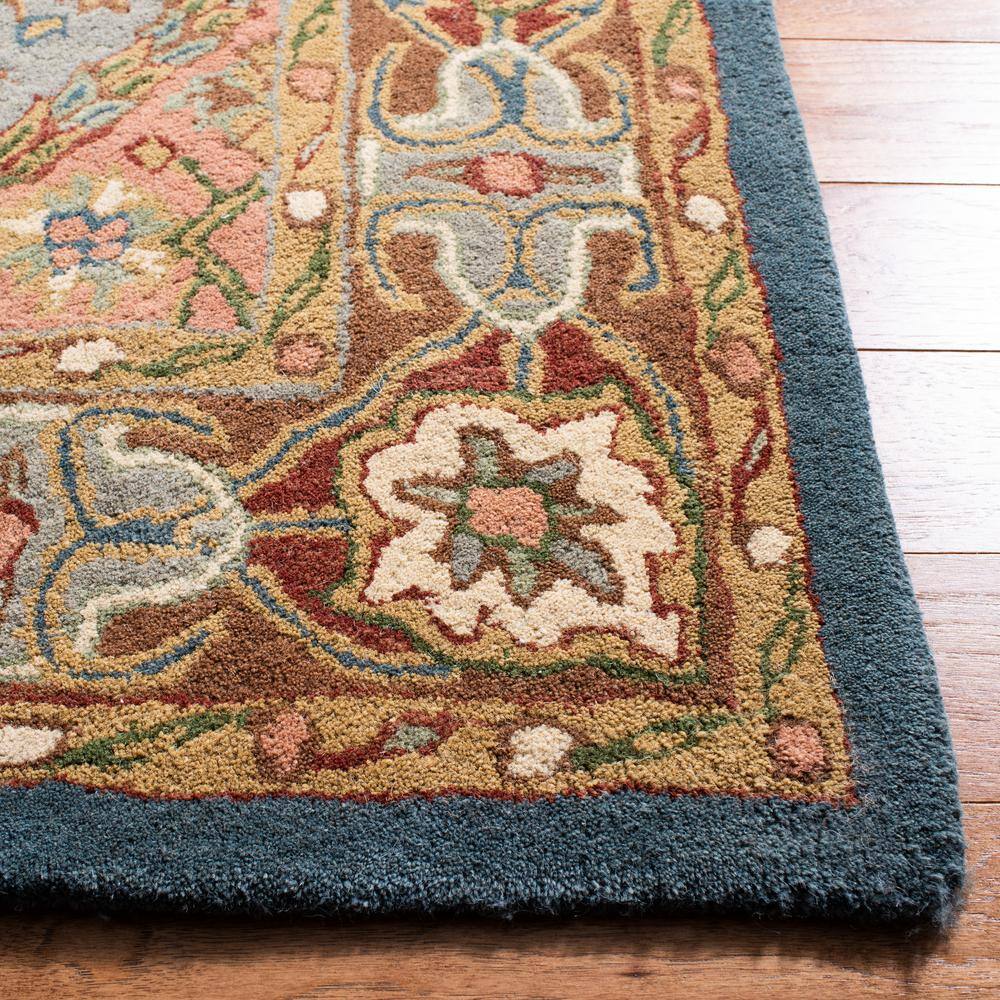 Hand-Tufted Traditional Red Wool 9' x 12' Rectangular Rug