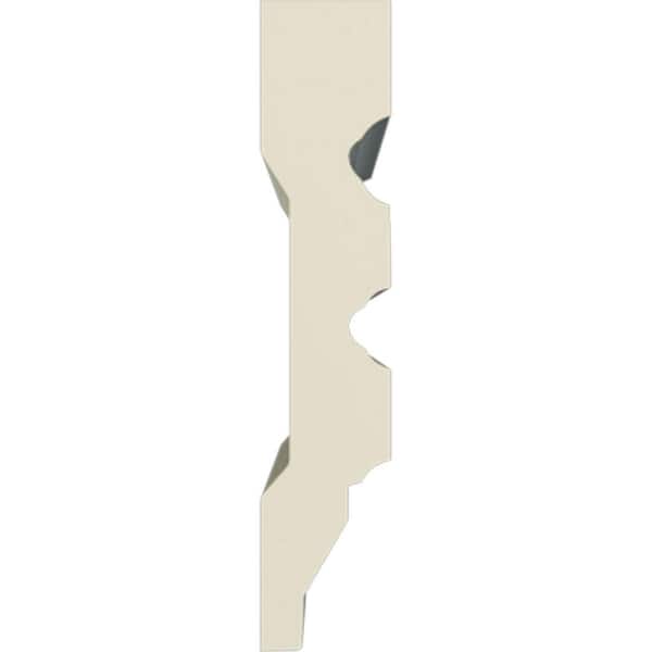 Ekena Millwork 5/8 in. x 3-1/8 in. x 94-1/2 in. Polyurethane Hillsborough Window and Door Casing Moulding