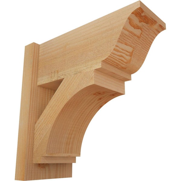 Ekena Millwork 8 in. x 18 in. x 18 in. Imperial Traditional Rough Sawn Douglas Fir Outlooker