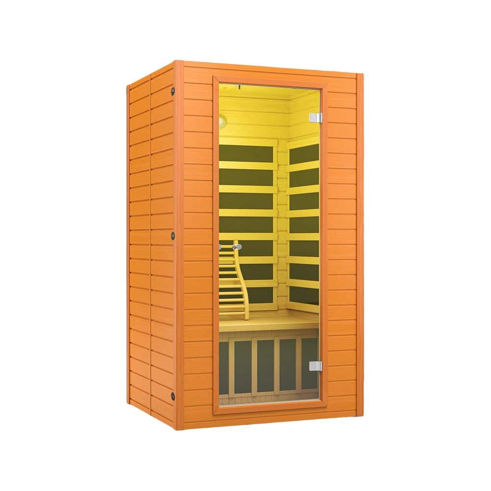 Infrared 1-2 Person Indoor Canadian Hemlock FAR Infrared Sauna Room with Red Light Therapy Chromotherapy Bluetooth price history on PriceWatchPro