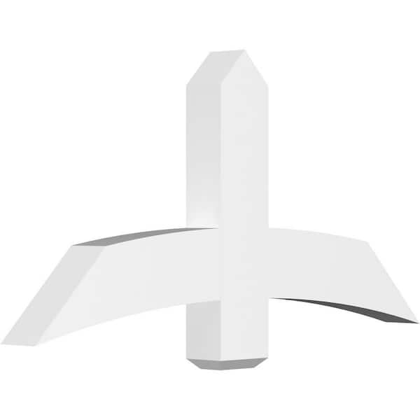 Ekena Millwork Bellingham 48 in. W x 24 in. H x 4 in. D Signature Polyurethane Bracket