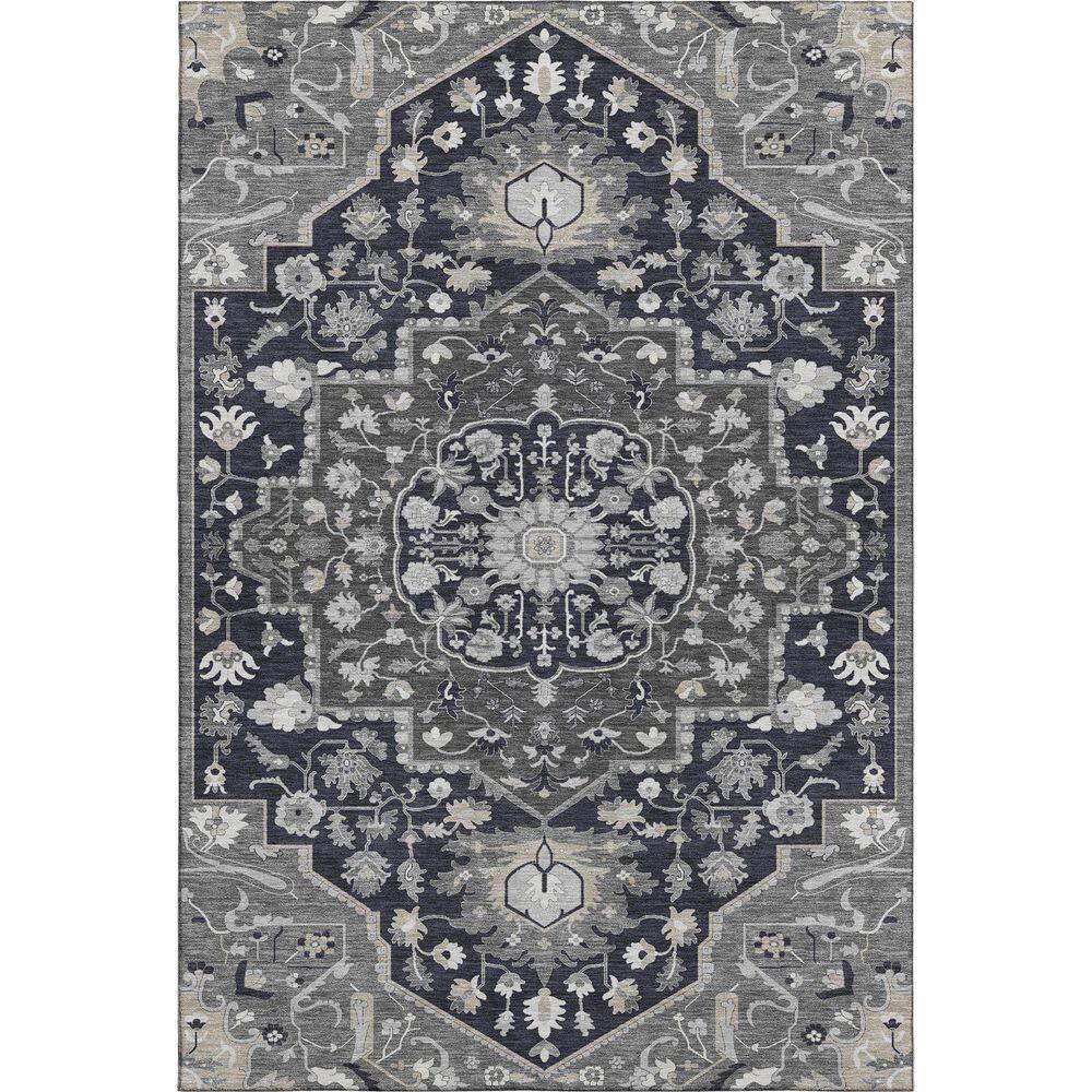 Addison Rugs Mayfield Premium Machine Washable Abstract AMF985 Black 3 ...