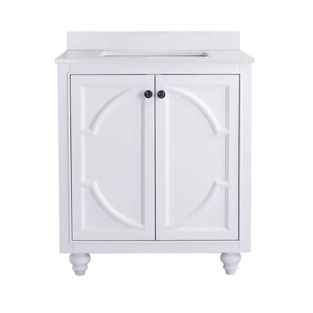 Odyssey 30 in. W x 22 in. D x 34.5 in. H Bathroom Vanity in White with White Quartz Top price history on PriceWatchPro