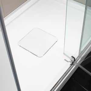 Brooklyn 32 in. x 48 in. Single Threshold Shower Base with Center Hidden Drain in Glossy White