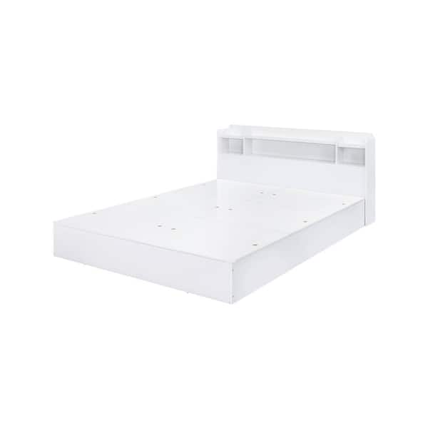 Acme Furniture White Queen Bed, White Queen Size Headboard With Storage