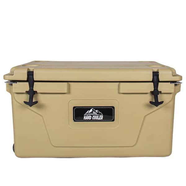 Sudzendf Khaki 110 qt. Portable Cooler, Rotomolded Insulated Ice
