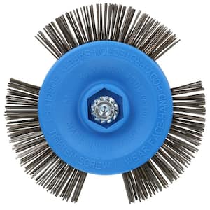 4 in. Drill Mount Quick-Strip Wire Brush