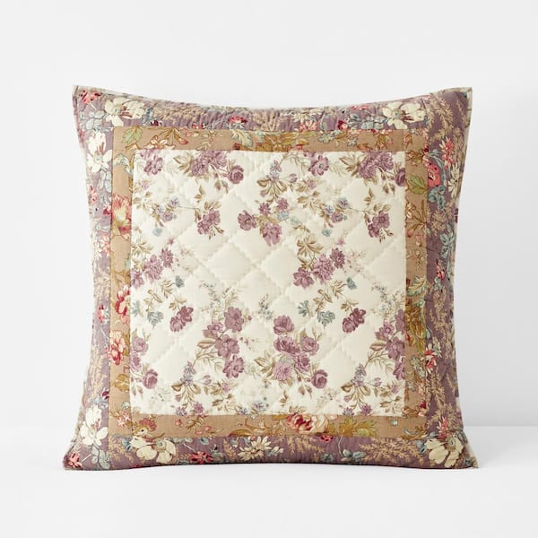 The Company Store Company Cotton Flora Patchwork Multi Cotton Euro Quilted Sham