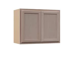 30 in. W x 15 in. D x 24 in. H Assembled Wall Bridge Kitchen Cabinet in Unfinished with Recessed Panel